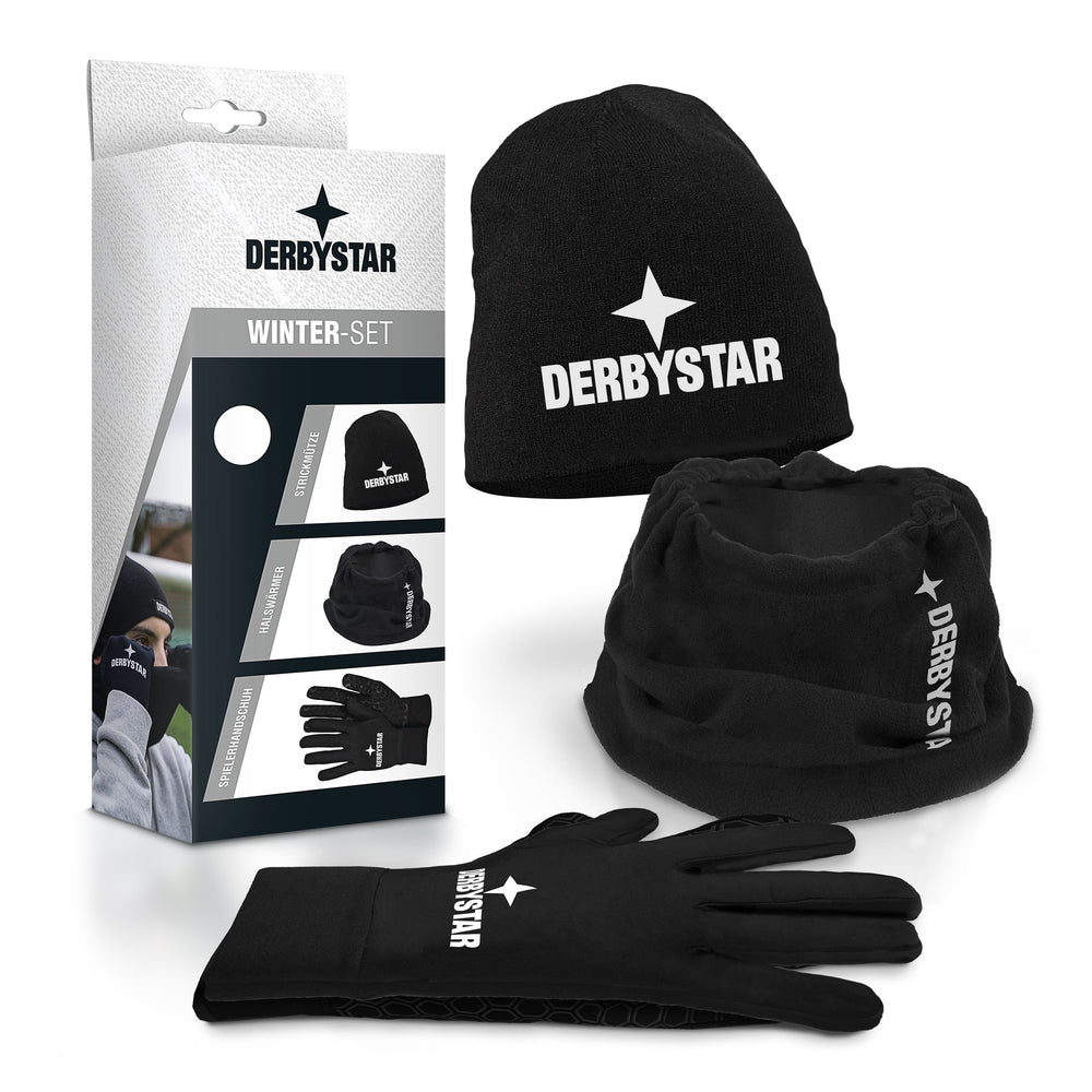 Derbystar Winterset - schwarz - Handschuhe, Mütze, Halswärmer - 6596110022
