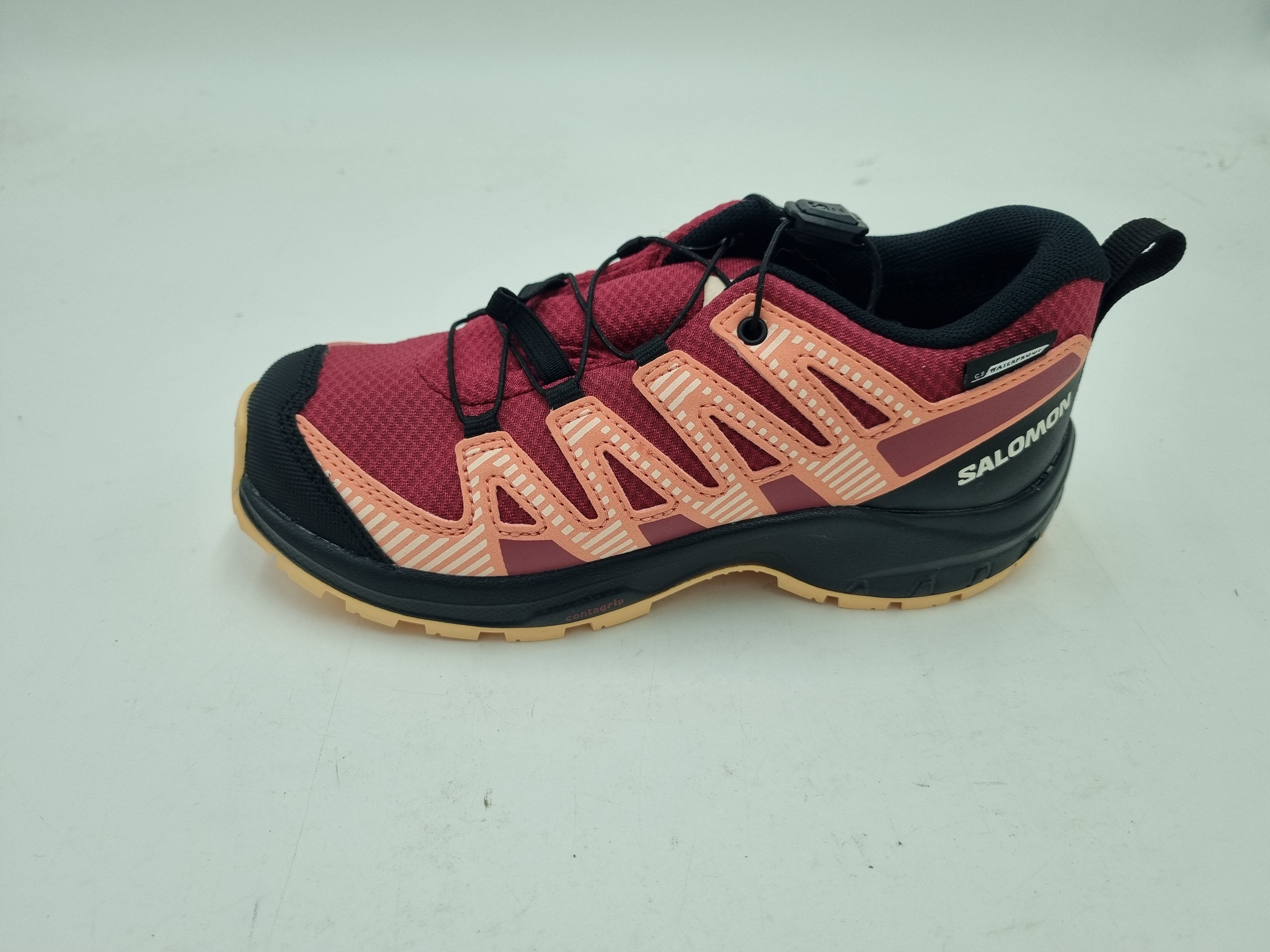 Salomon XA PRO V8 waterproof J Earth/Black/Almon Kinderschuhe - 416144