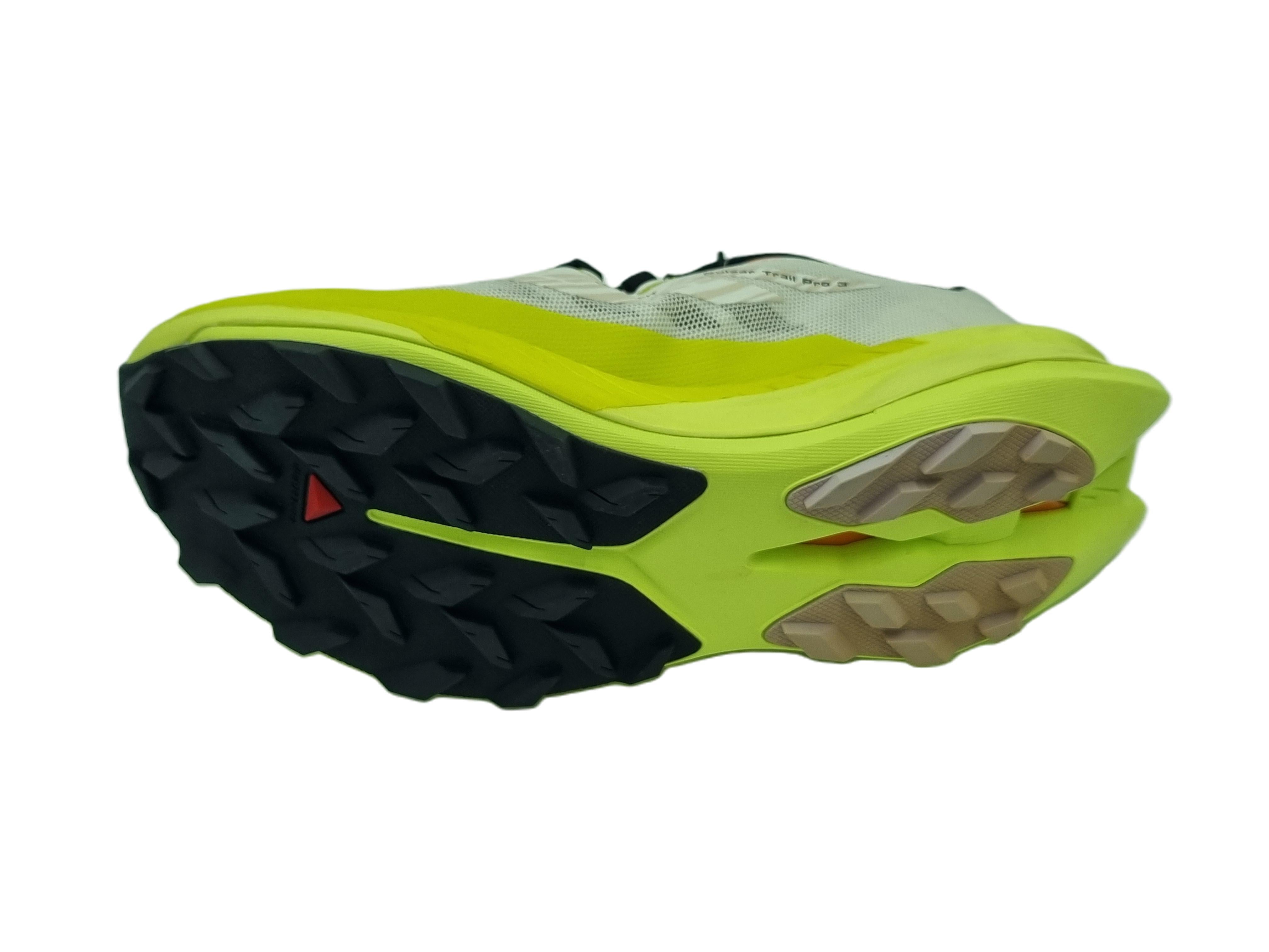 Salomon PULSAR TRAIL PRO 3 W Vanilla Ice Sulphut Spring Black Damenschuh - 474337_Sohle