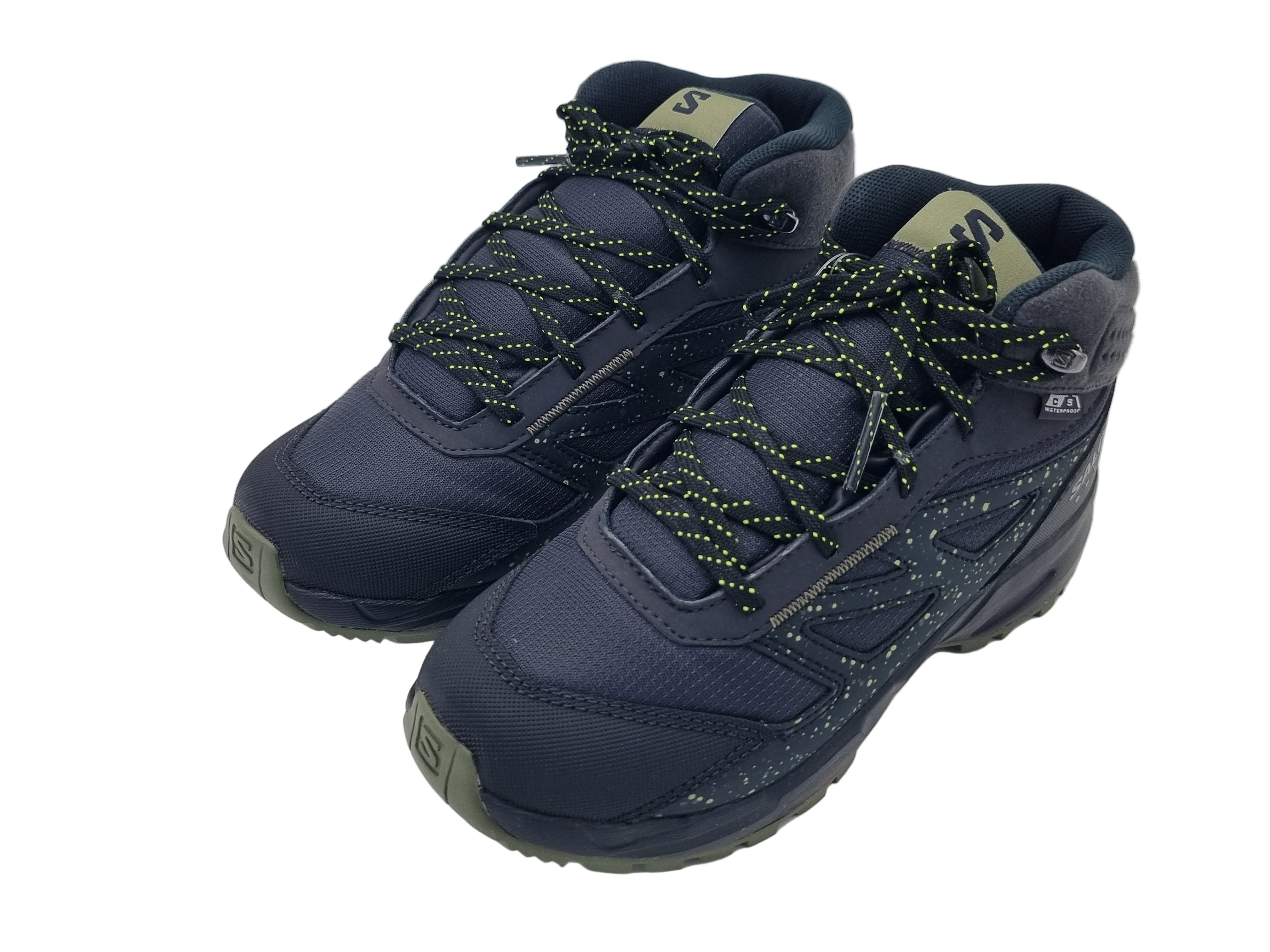 Salomon OUTWAY MID CSWP JUNIOR Phantom Black Safety Yellow - 472835