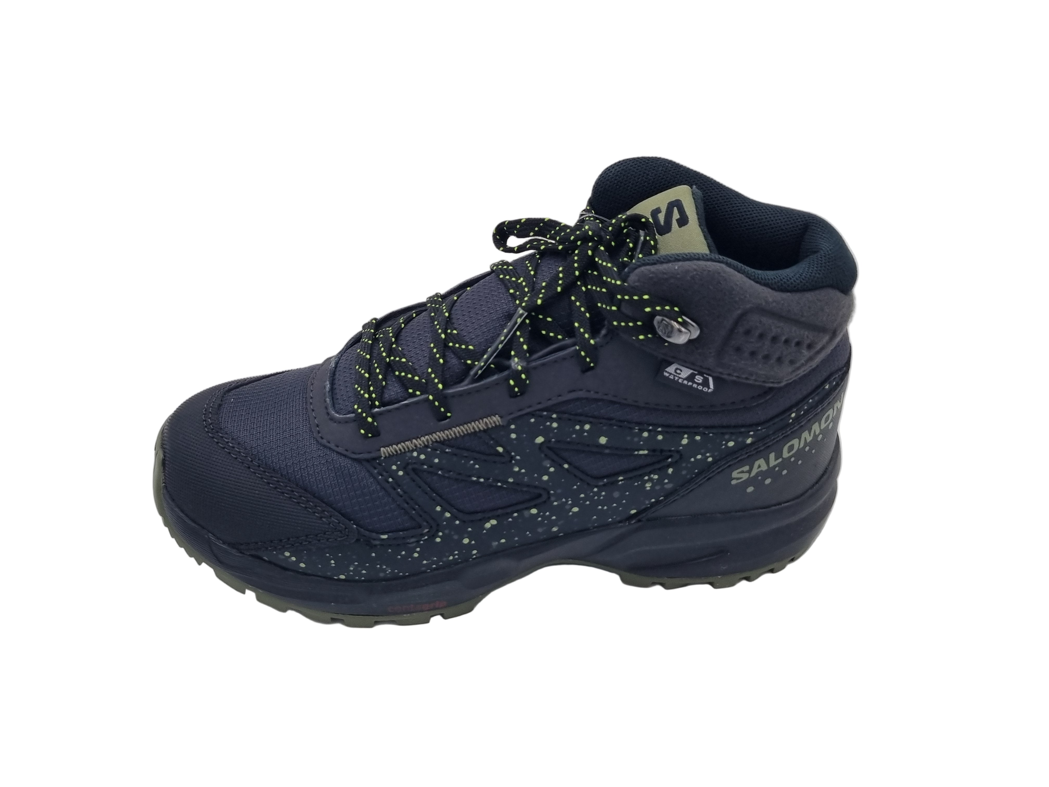 Salomon OUTWAY MID CSWP JUNIOR Phantom Black Safety Yellow - 472835_Seite