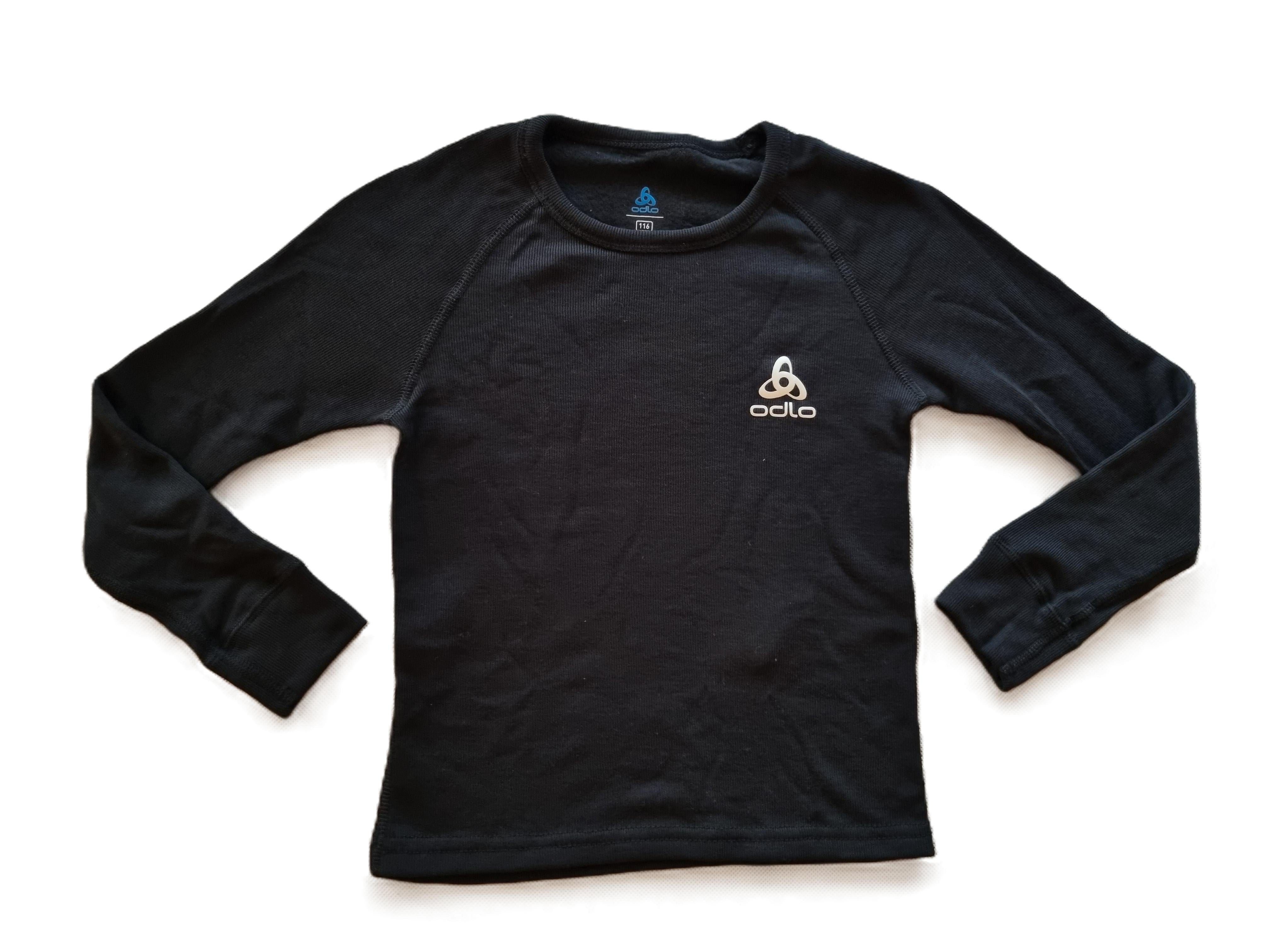 Odlo Kids Crew Neck Langarmshirt in schwarz - 10459 - 15000