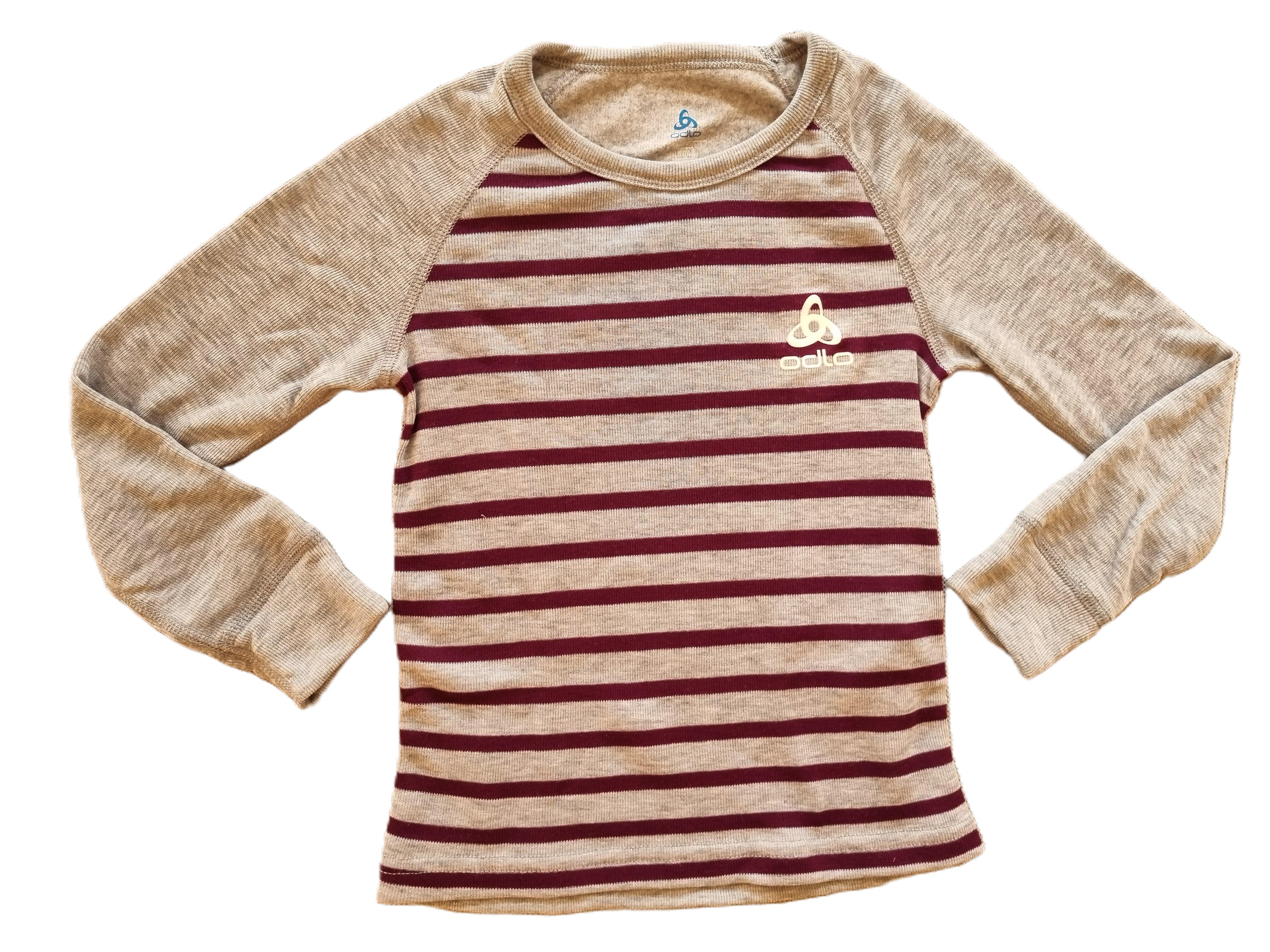 Odlo Kids Fitted SUW Top Langarmshirt gestreift - Artikel 10459 - 10602