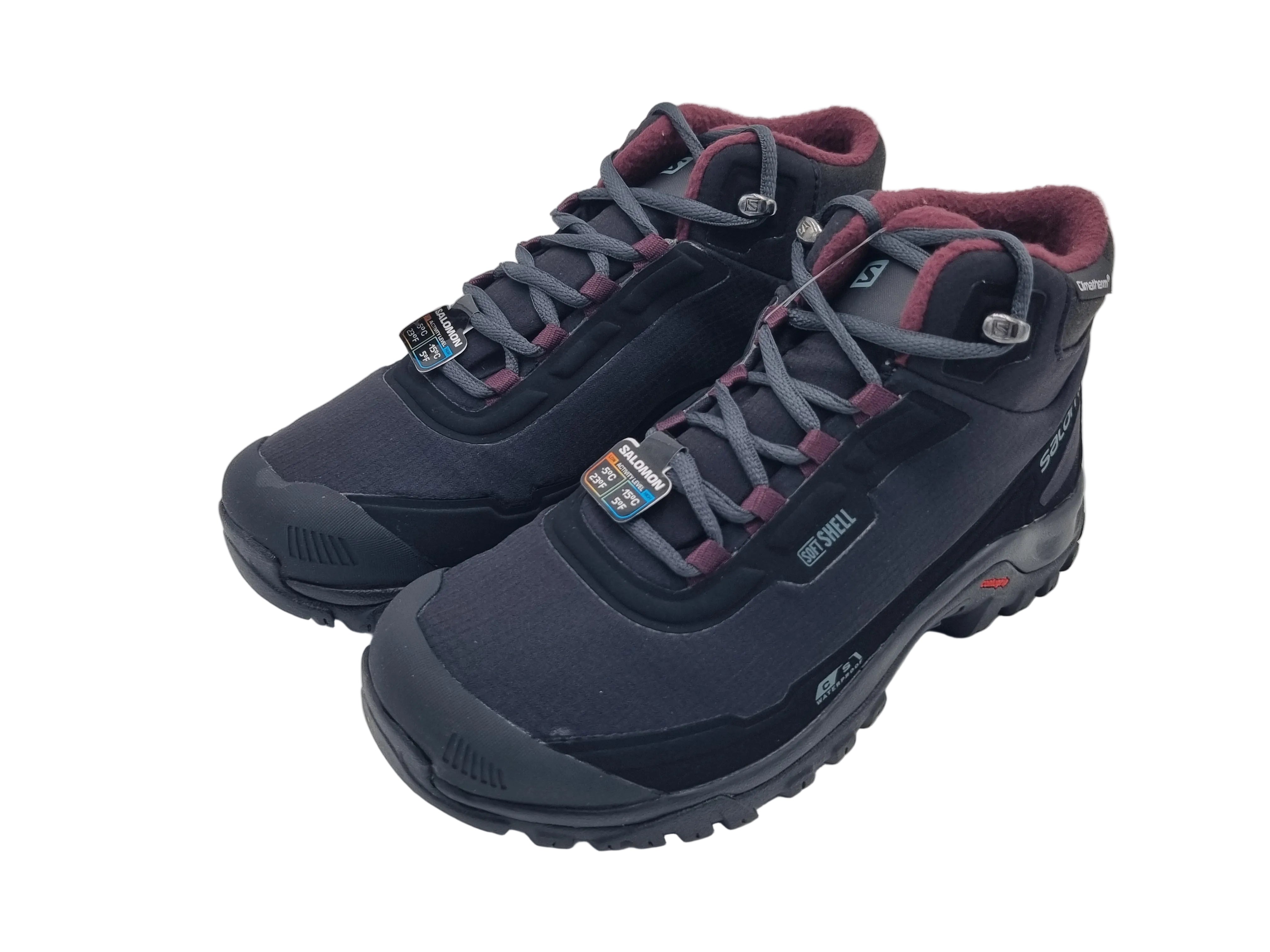 Salomon Shelter CS Waterproof W Damenschuhe - black ebony wine - 411105