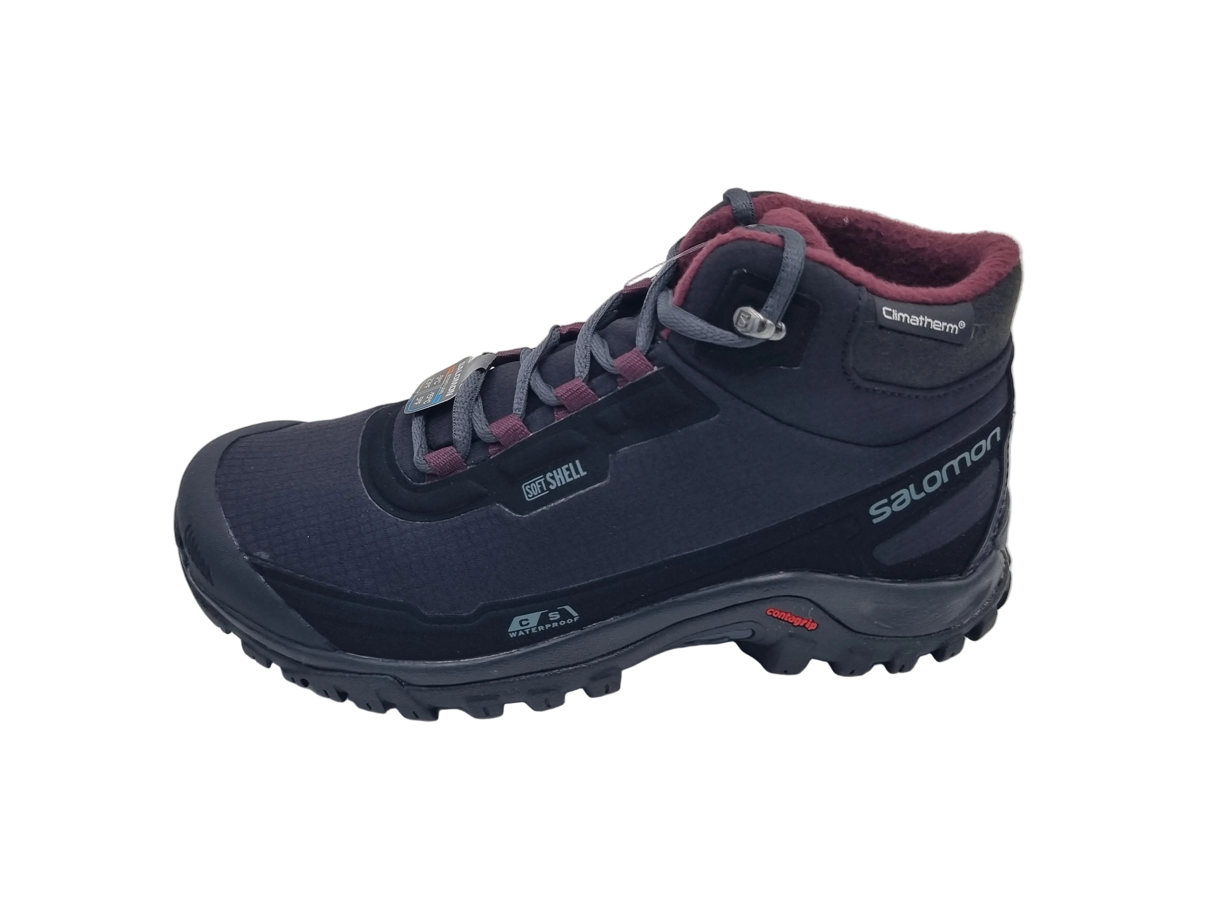 Salomon Shelter CS Waterproof W Damenschuhe - black ebony wine - 411105