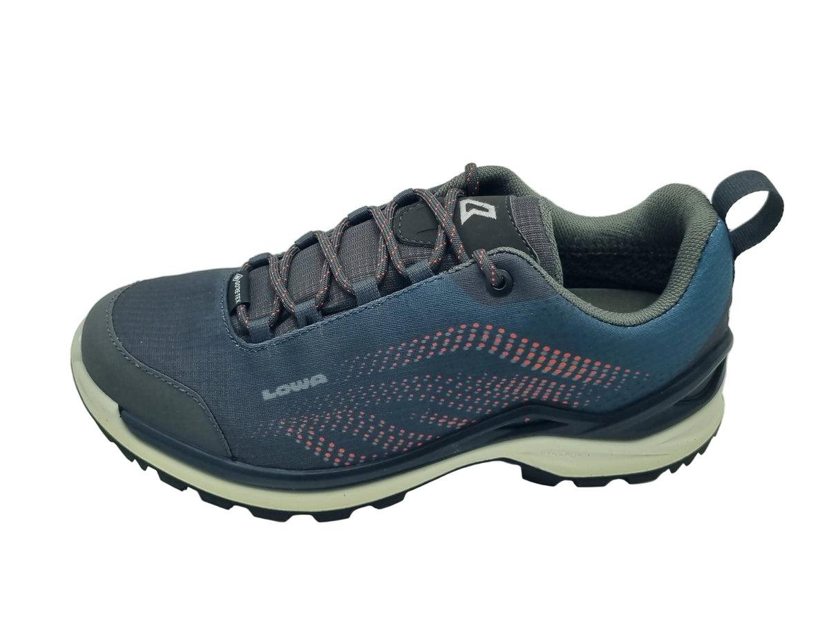 Lowa Damen Zirrox Gtx LO Steel Blue/Mandarin Wanderschuh - 320516-6018