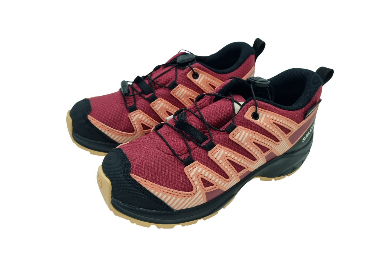 Salomon XA PRO V8 waterproof J Earth/Black/Almon Kinderschuhe - 416144