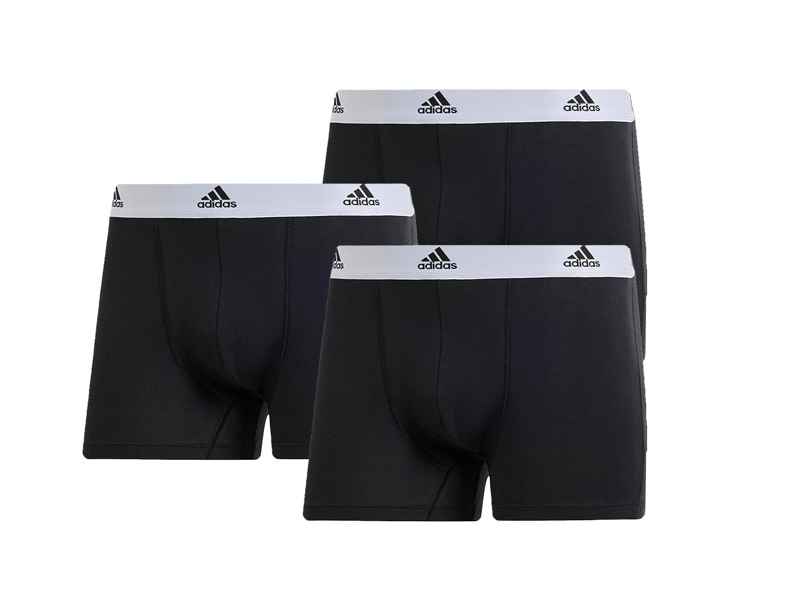 adidas Herren Boxershorts (3er Pack) - schwarz/ weiß - GC4160