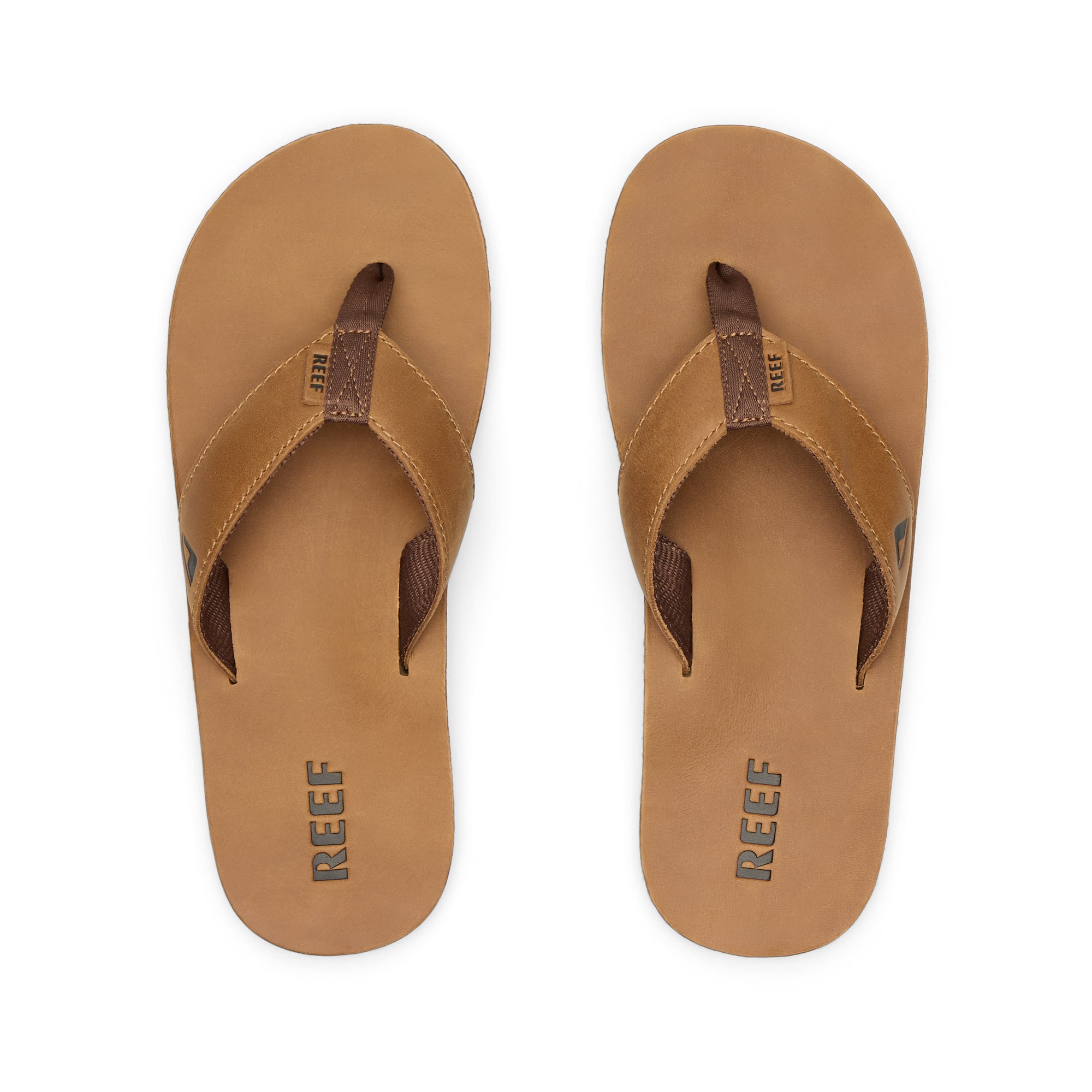 REEF Sandale Herren Leather Smoothy Bronze Brown Threepoint - RF000232