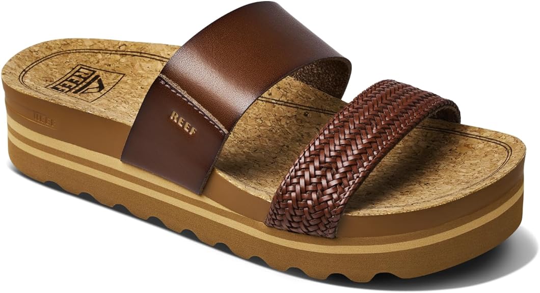 Reef Damen Cushion Bounce Vista Hi Schiebe-Sandalen - chocolate