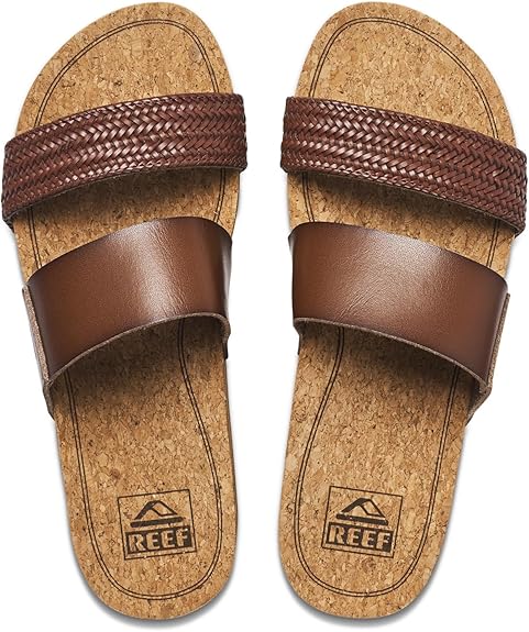 Reef Damen Cushion Bounce Vista Hi Schiebe-Sandalen - chocolate