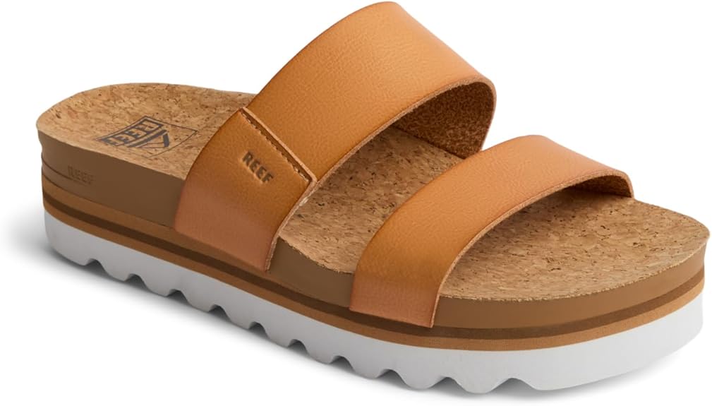 Reef Damen Cushion Bounce Vista Hi Schiebe-Sandalen - Natur