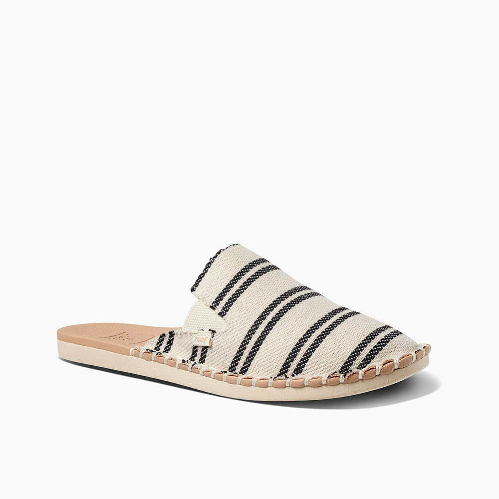 REEF Damen - Zehentrenner ESCAPE MULE BLACK STRIPES - CI4133