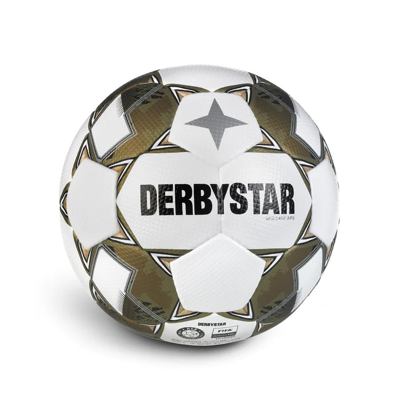Derbystar Brillant APS v24 in gold weiß - Matchball Fifa Qualität