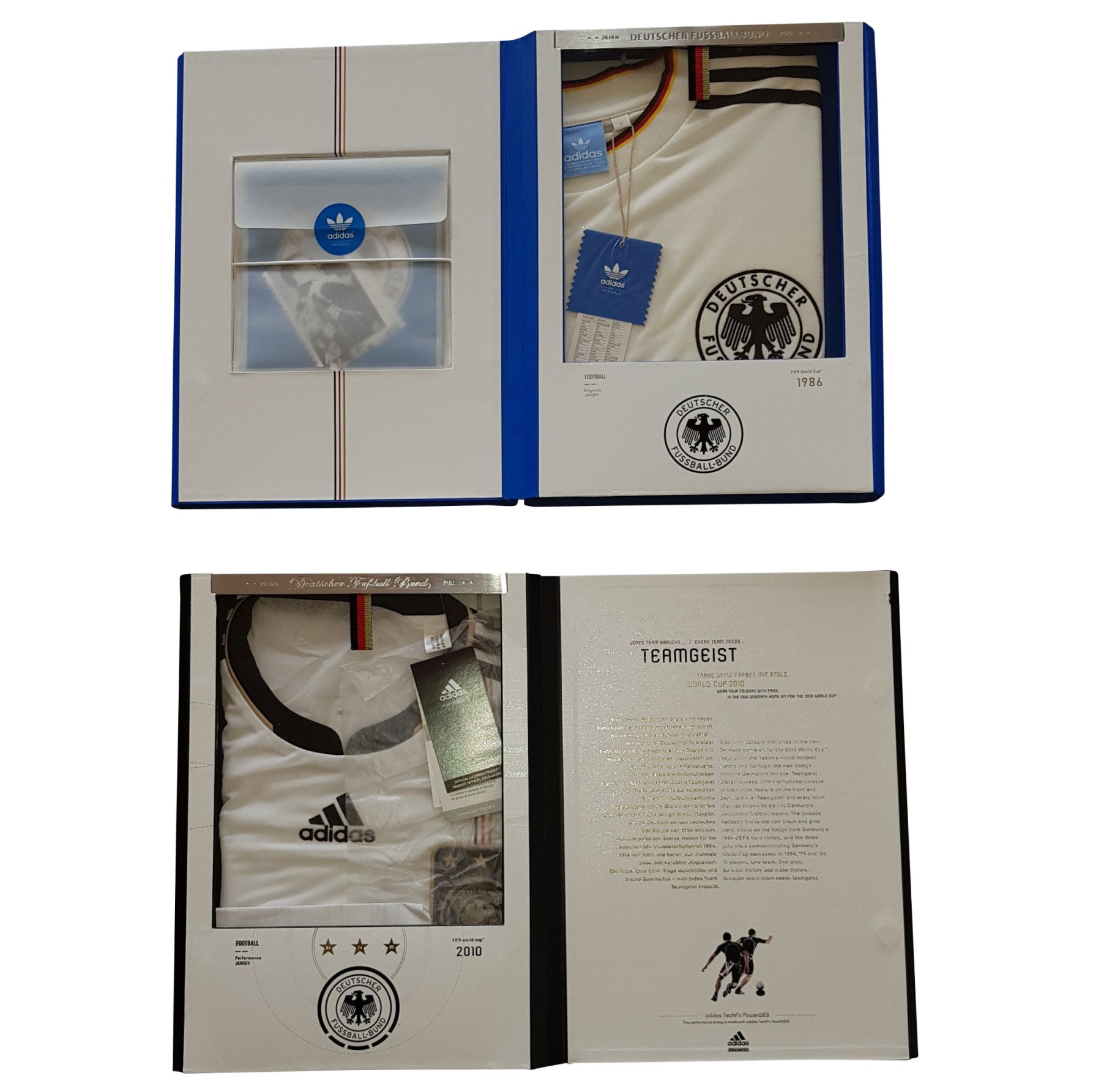 Adidas 2 DFB Sammler Trikots in Box - Gr L - NEU - P96831