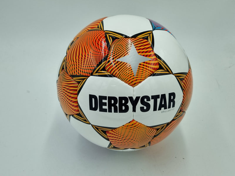 Derbystar Brillant TT v23 Trainingsball - Grösse 5 - 1429504176 - weiß rot orange