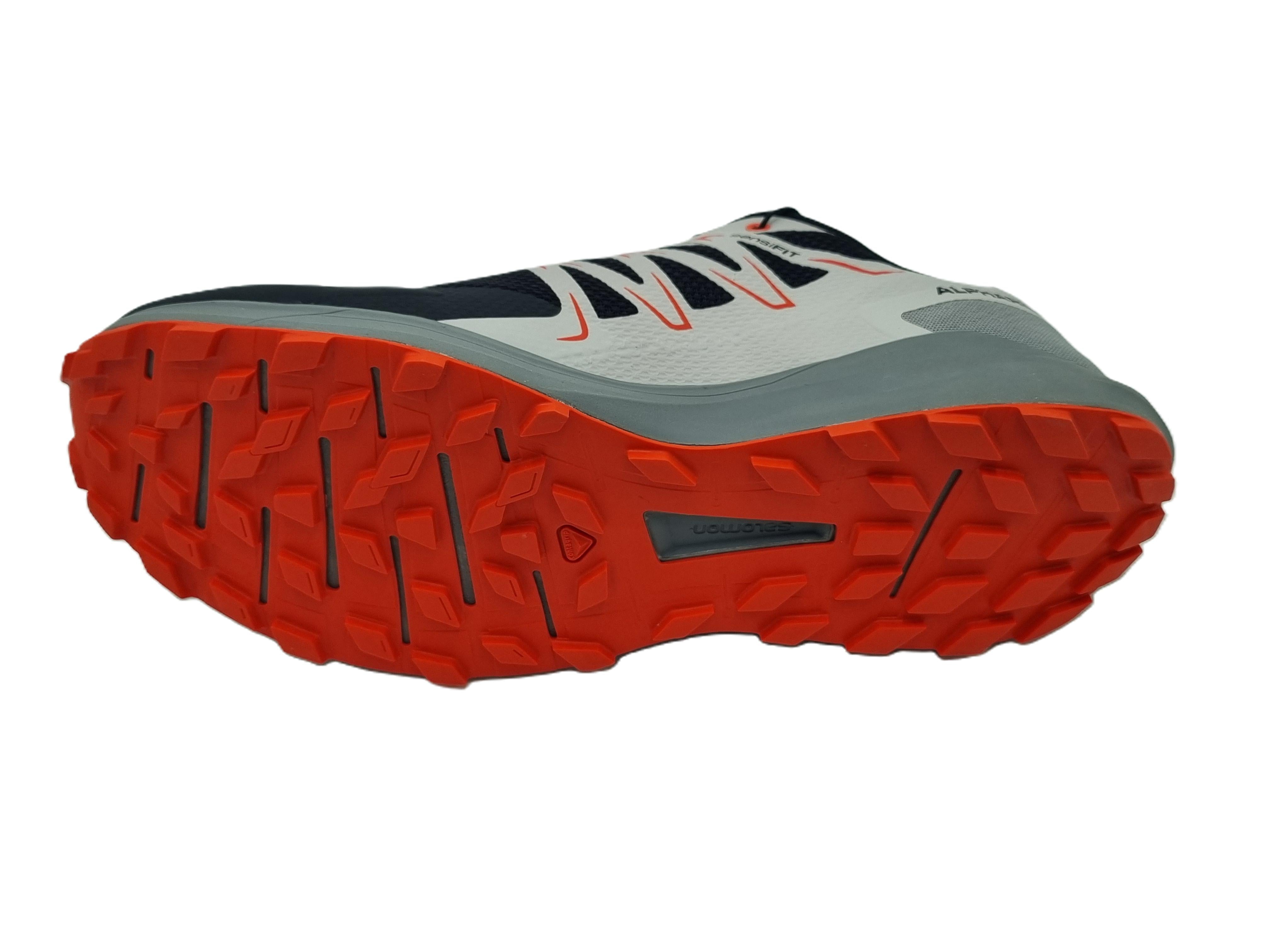 Salomon ALPHARIDE Phantom Glacier Gray Cherry Tomato Herrenschuhe - 475065_Sohle