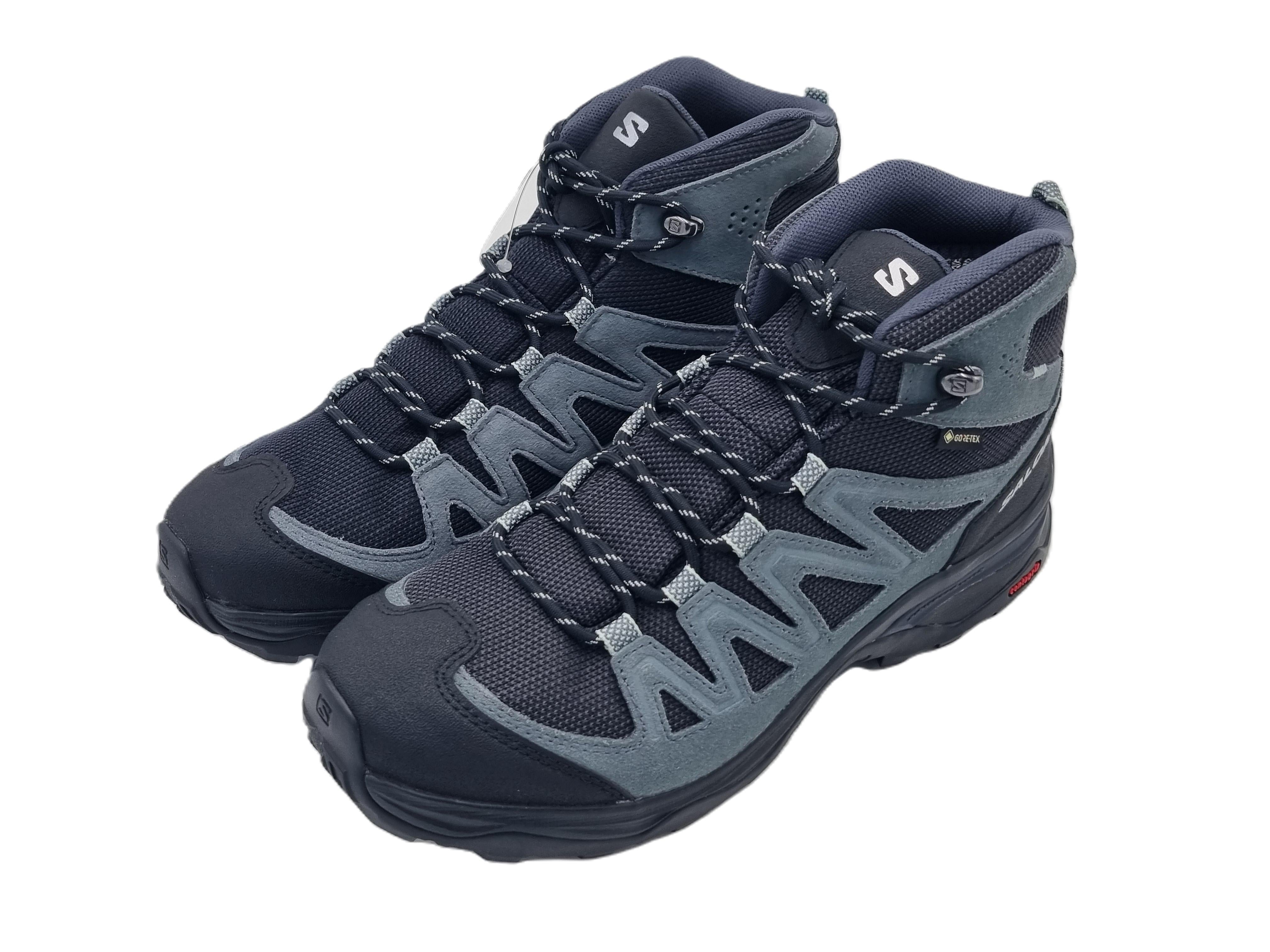 Salomon Ward Leather Mid GTX W India ink black Damenschuhe - 471820