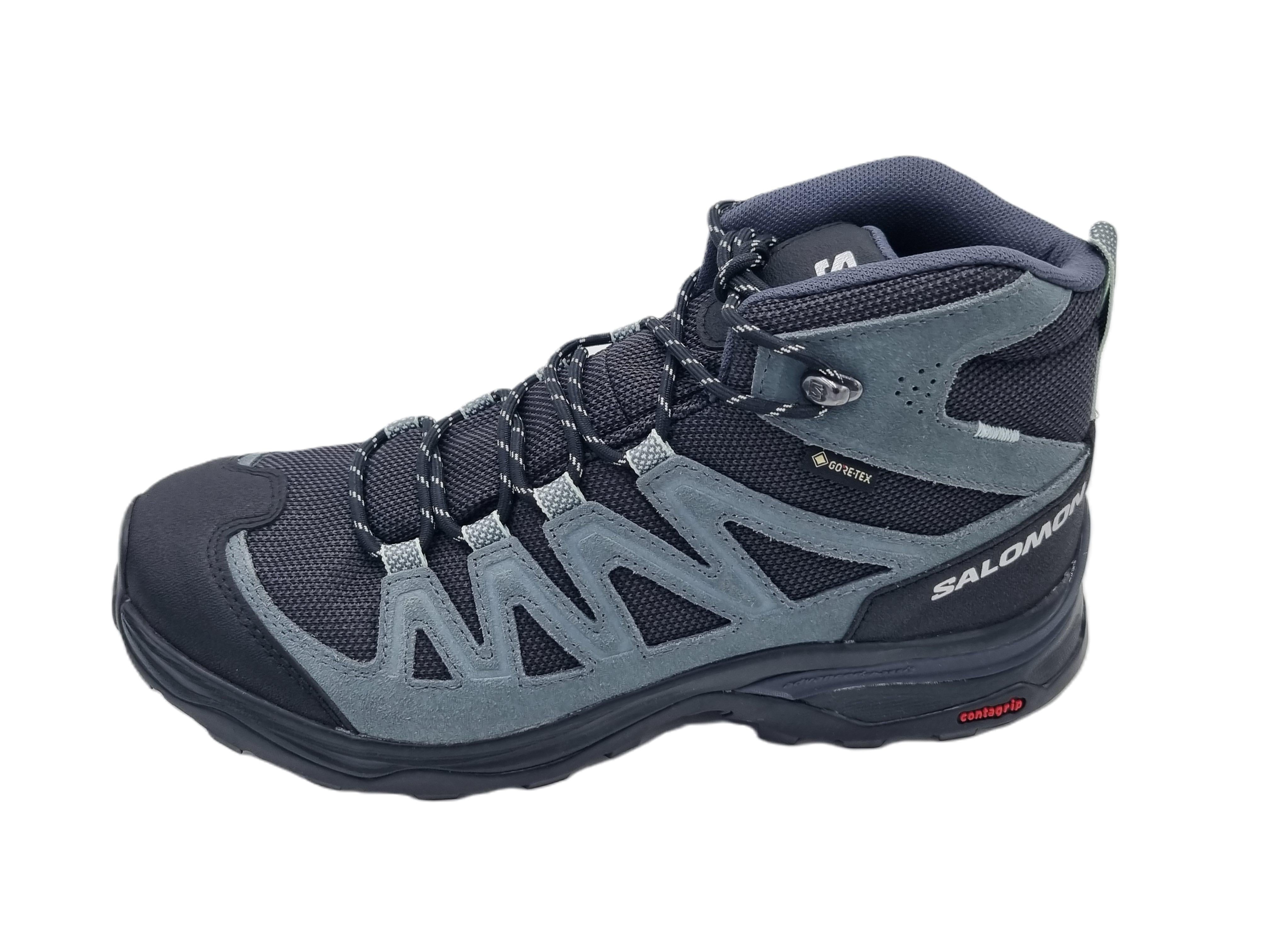 Salomon Ward Leather Mid GTX W India ink black Damenschuhe - 471820_Seite