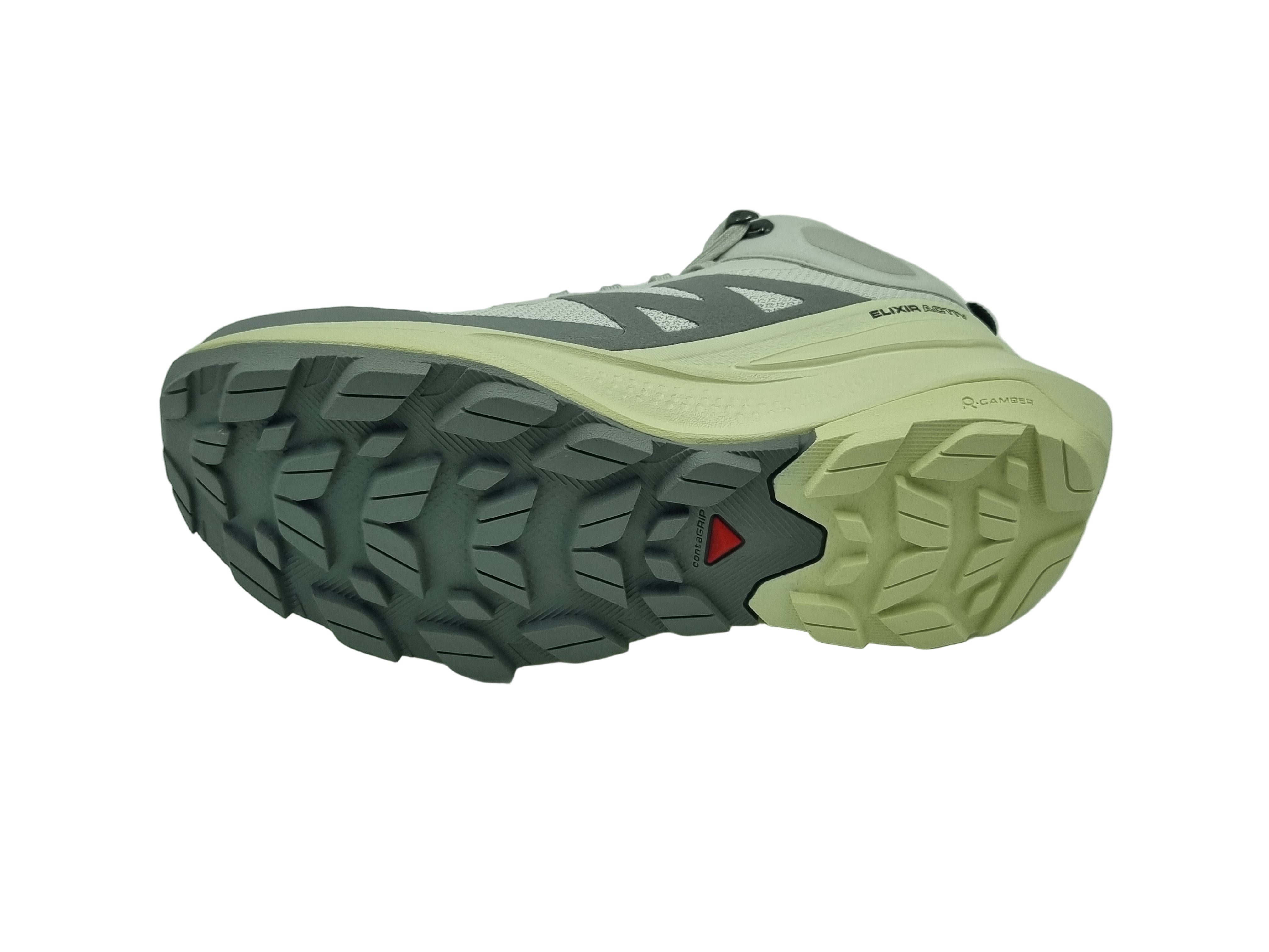 Salomon Elixir Activ Mid GTX W – Damen Wanderschuh – Glacier Gray / Aloe - 474573_Sohle