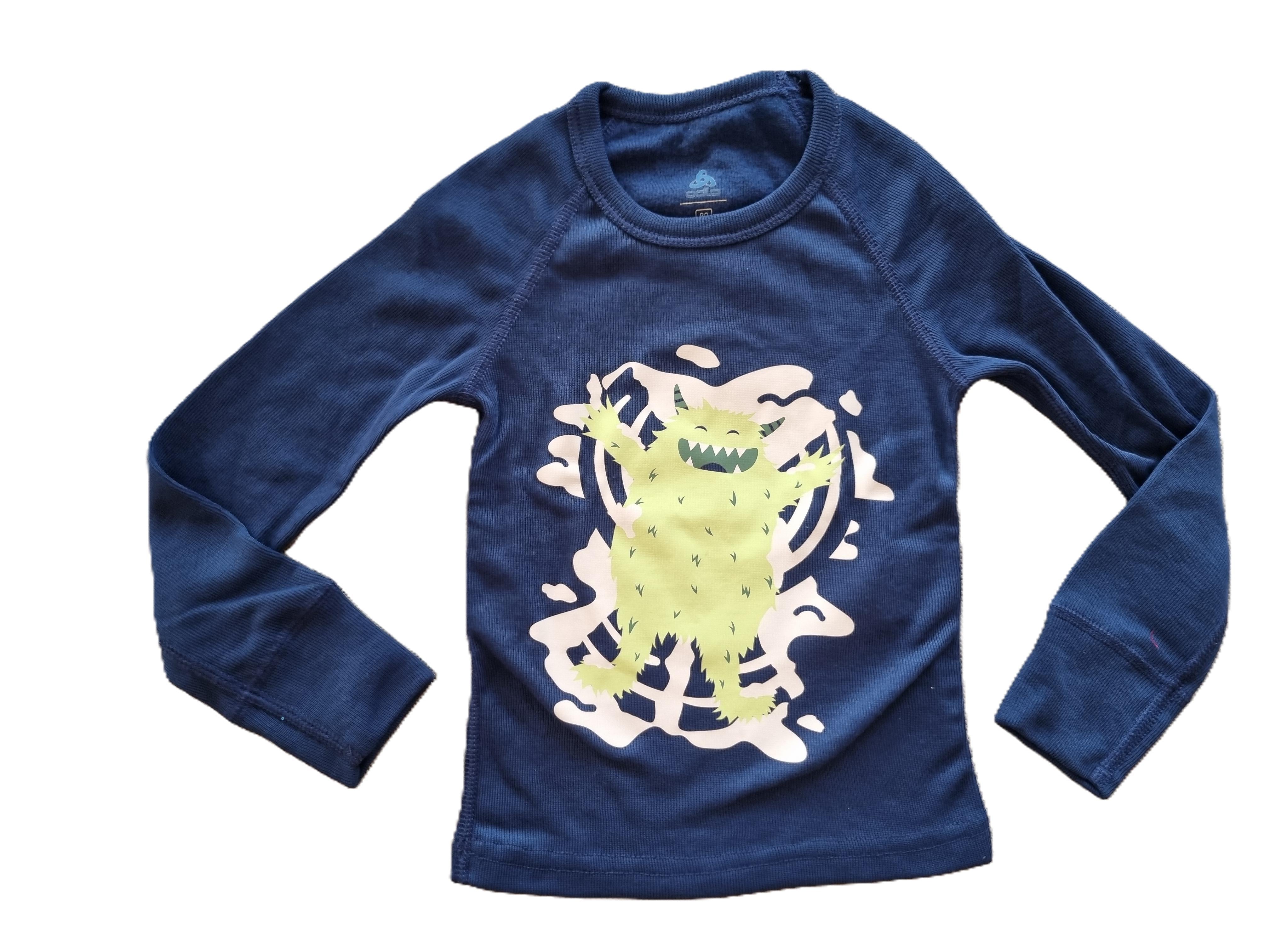Odlo Kids Crew Neck Langarmshirt  in blau - Artikel 159319 - 20744