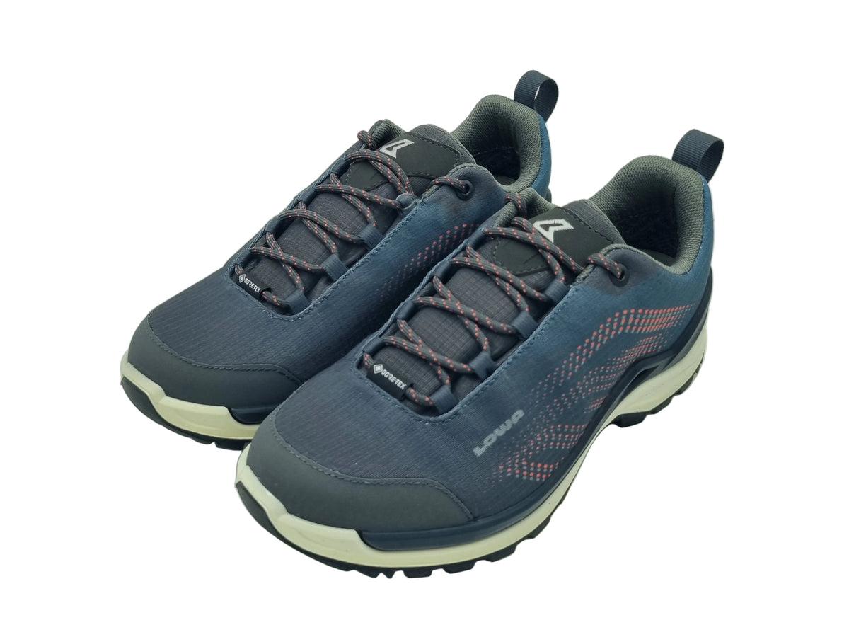 Lowa Damen Zirrox Gtx LO Steel Blue/Mandarin Wanderschuh - 320516-6018