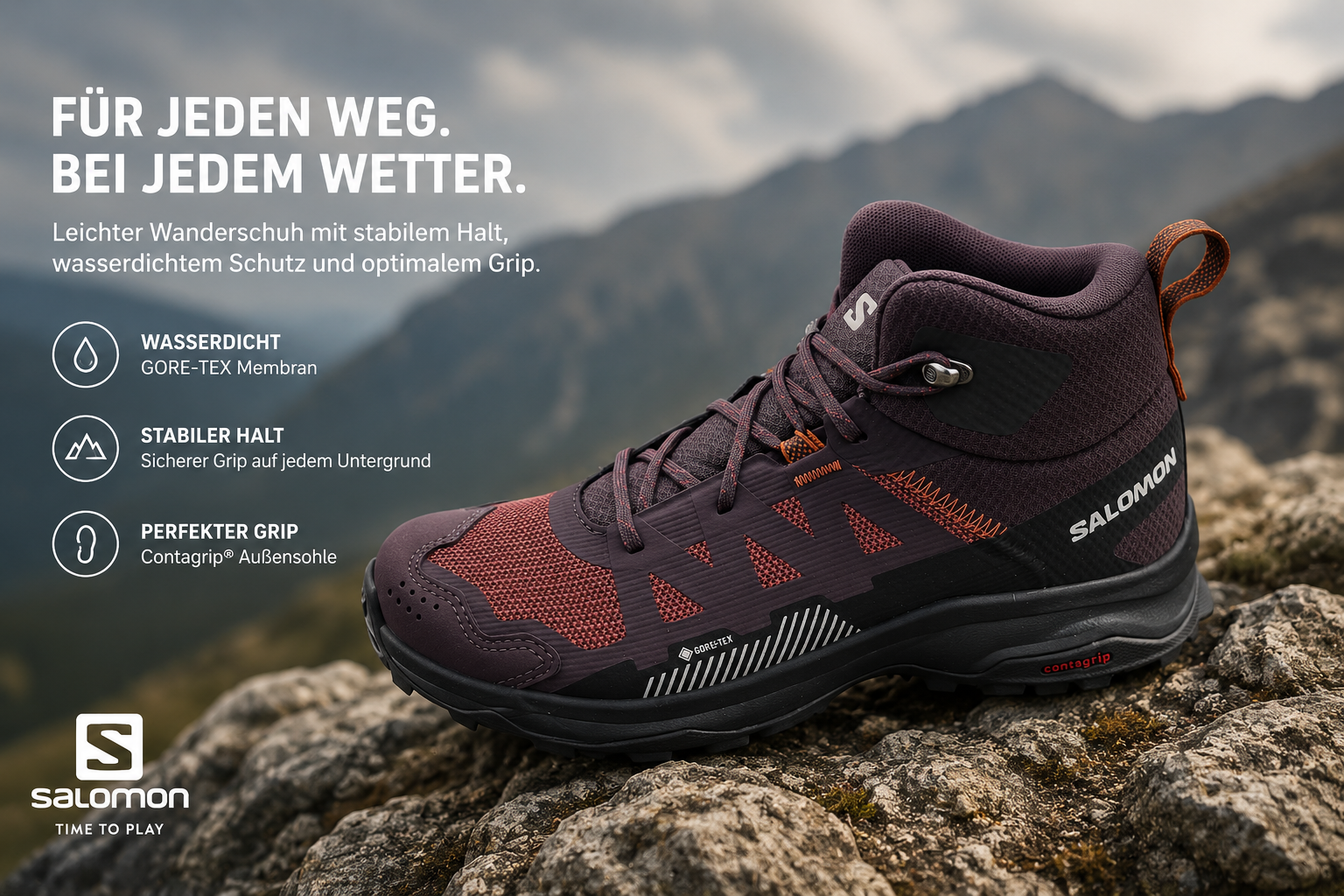 Salomon Ardent Mid GTX W Damenschuhe - shale wild ginger - 472338
