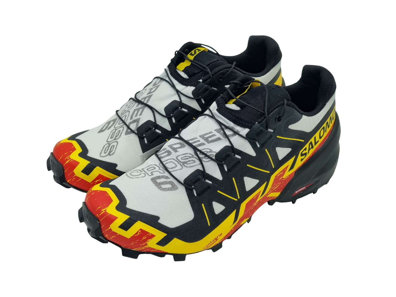 Salomon SPEEDCROSS 6 White/Black/Empire yellow Herrenschuh - 417378