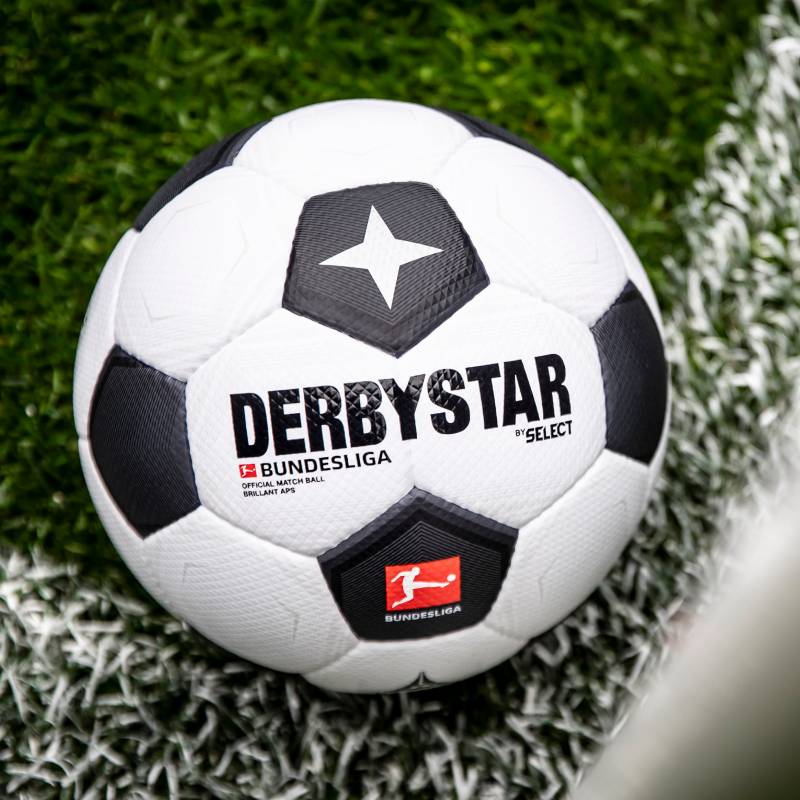 Derbystar Bundesliga Brillant APS Matchball v23 - schwarz weiß - 1812500023