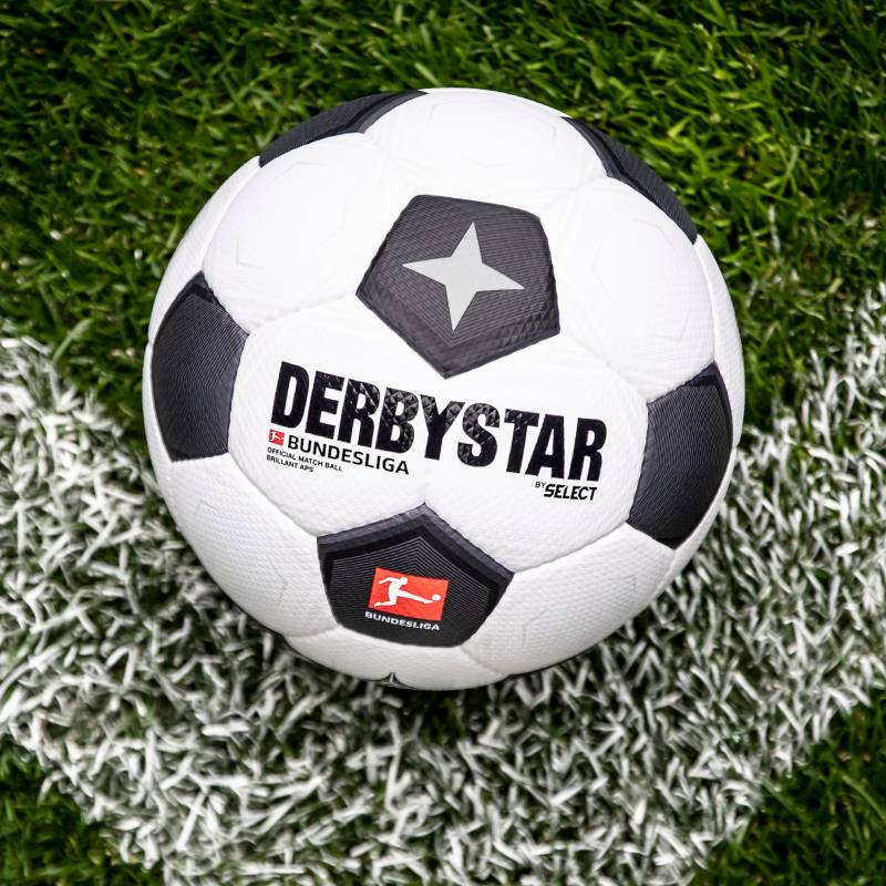 Derbystar Bundesliga Brillant APS Matchball v23 - schwarz weiß - 1812500023