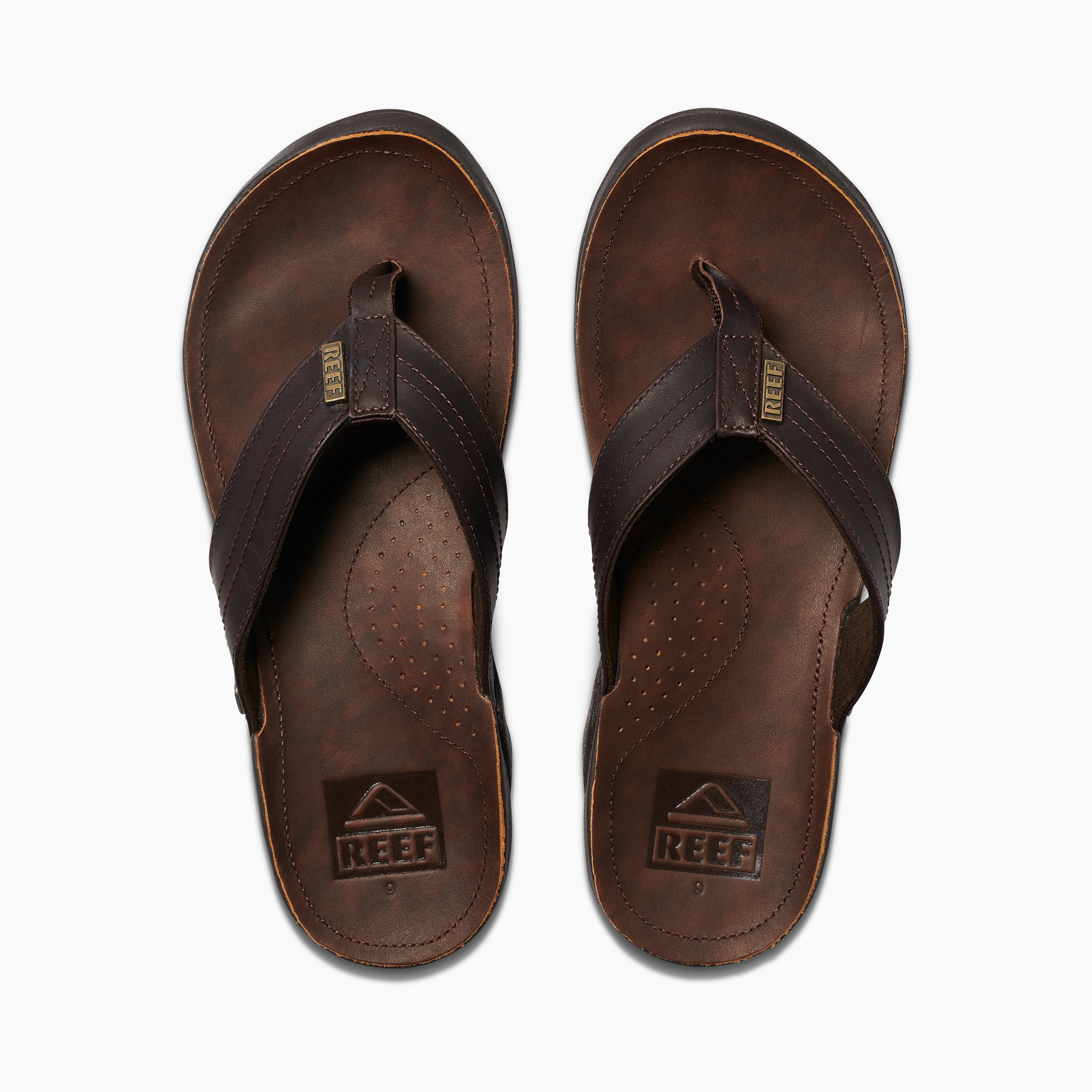 REEF Sandale Herren J-Bay III Dark Brown/Dark Brown Threepoint - RF0022616
