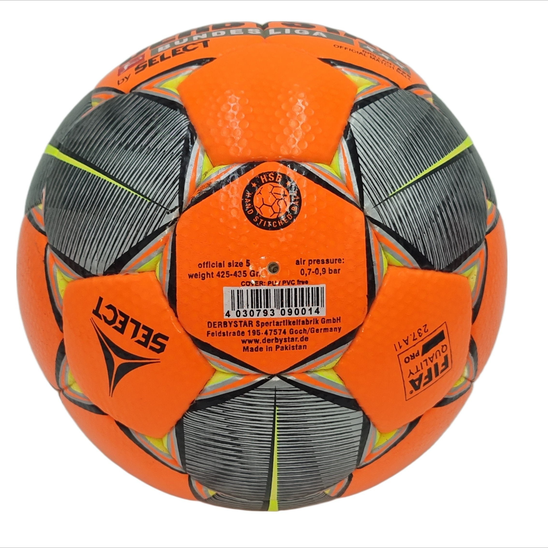 Derbystar Brillant APS Official Matchball - FIFA Spielball - Winterball orange - Gr 5