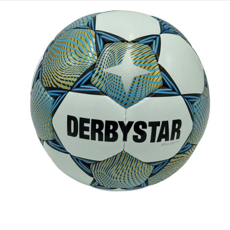 Derbystar Brillant TT v23 Trainingsball - Grösse 5 - 1429500168 - weiss blau gold