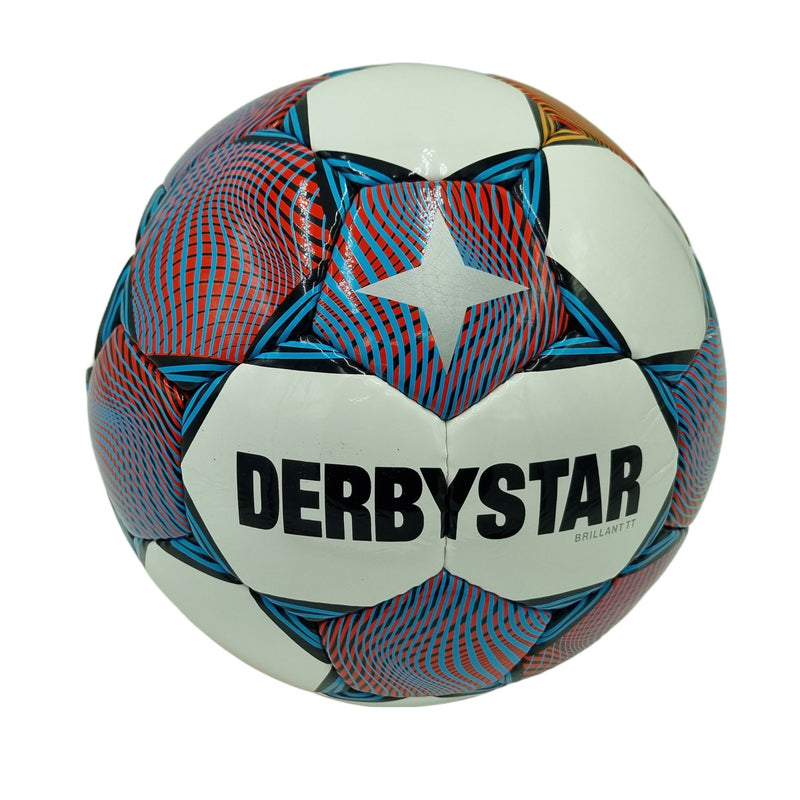 Derbystar Brillant TT v23 Trainingsball - Grösse 5 - 1429504176 - weiß rot orange